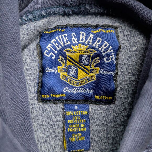 Vintage Steve & Barry's Virginia Cavaliers Hoodie Mens S Blue Heavyweight Y2K - Picture 3 of 11